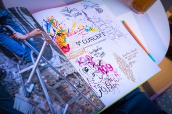 Scratch paper - Le 9è Concept à Fluctuart. Dédicace et mapping le 9 juin 2021.