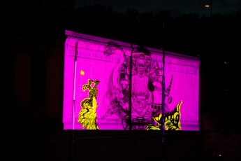 Scratch paper - Le 9è Concept à Fluctuart. Dédicace et mapping le 9 juin 2021.