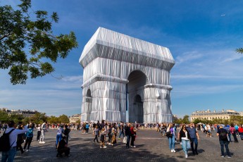 L'Arc de Triomphe Wrapped par Christo & Jeanne-Claude, du 14 septembre au 3 octobre 2021