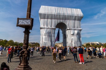 L'Arc de Triomphe Wrapped par Christo & Jeanne-Claude, du 14 septembre au 3 octobre 2021