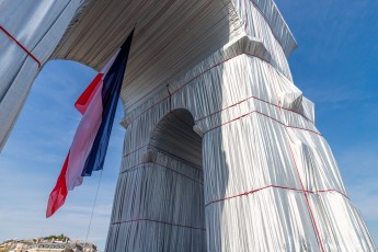 L'Arc de Triomphe Wrapped par Christo & Jeanne-Claude, du 14 septembre au 3 octobre 2021