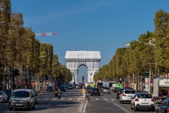 L'Arc de Triomphe Wrapped par Christo & Jeanne-Claude, du 14 septembre au 3 octobre 2021