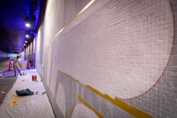 Ërell - Work in progress - Tunnel des Tuileries - l’art urbain en bord de Seine - Juillet 2022