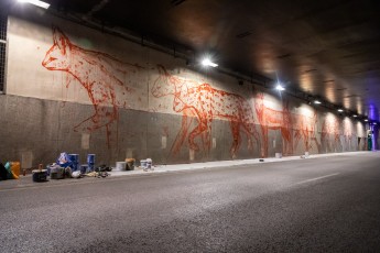 WAR! - Work in progress - Tunnel des Tuileries - l’art urbain en bord de Seine - Juillet 2022
