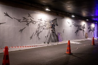 Jussi TwoSeven - Work in progress - Tunnel des Tuileries - l’art urbain en bord de Seine - Juillet 2022