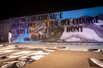 Madame - Work in progress - Tunnel des Tuileries - l’art urbain en bord de Seine - Juillet 2022