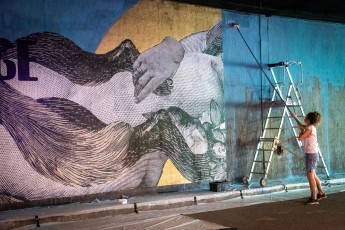 Madame - Work in progress - Tunnel des Tuileries - l’art urbain en bord de Seine - Juillet 2022