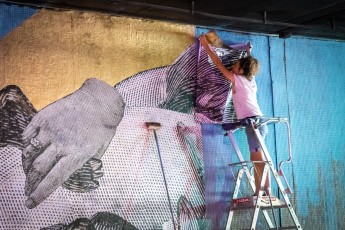 Madame - Work in progress - Tunnel des Tuileries - l’art urbain en bord de Seine - Juillet 2022