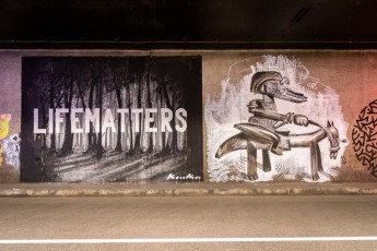 Kouka et Ernesto Novo - Tunnel des Tuileries - l’art urbain en bord de Seine - Août 2022