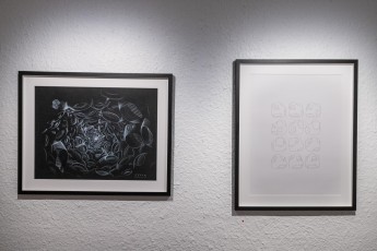 "Matière Noire" exposition de Mehdi Cibille (LeMoDuLeDeZeeR) à la galerie Lefeuvre et Roze du 9 mars au 1er avril 2023