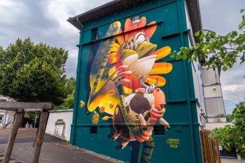 Stom500 - École Primaire Haut - Avenue de la Chartreuse - Meylan - Street Art Fest Grenoble - Juin 2023