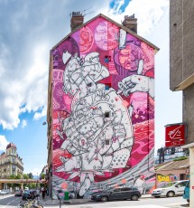 Hownosm -  Rue de Turenne - Street Art Fest Grenoble - Juillet 2019