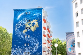 Snek - Résidence Galliéni - Grenoble - Street Art Fest Grenoble - Juin 2023