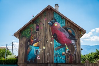 Dulk & Mantra - Rue Jean-Jacques Rousseau - Saint-Martin-d'Hères - Street Art Fest Grenoble - Juillet 2019