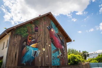 Dulk & Mantra - Rue Jean-Jacques Rousseau - Saint-Martin-d'Hères - Street Art Fest Grenoble - Juillet 2019