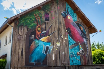 Dulk & Mantra - Rue Jean-Jacques Rousseau - Saint-Martin-d'Hères - Street Art Fest Grenoble - Juillet 2019