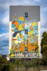 Mr Poes et Jo Ber - L'épopée de Gilgamesh - La création d'Enkidu - Rue Jules Michelet - Colombes (92)