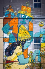 Mr Poes et Jo Ber - L'épopée de Gilgamesh - La création d'Enkidu - Rue Jules Michelet - Colombes (92)