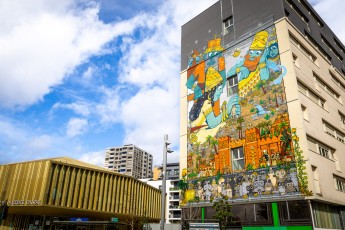 Mr Poes et Jo Ber - L'épopée de Gilgamesh - La création d'Enkidu - Rue Jules Michelet - Colombes (92)