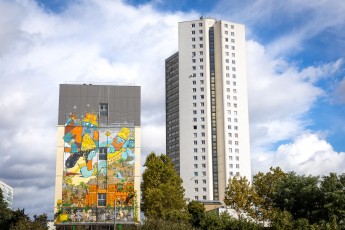 Mr Poes et Jo Ber - L'épopée de Gilgamesh - La création d'Enkidu - Rue Jules Michelet - Colombes (92)