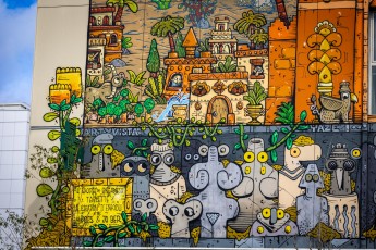 Mr Poes et Jo Ber - L'épopée de Gilgamesh - La création d'Enkidu - Rue Jules Michelet - Colombes (92)