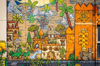 Mr Poes et Jo Ber - L'épopée de Gilgamesh - La création d'Enkidu - Rue Jules Michelet - Colombes (92)