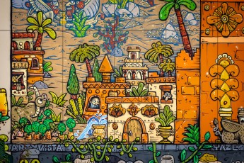 Mr Poes et Jo Ber - L'épopée de Gilgamesh - La création d'Enkidu - Rue Jules Michelet - Colombes (92)