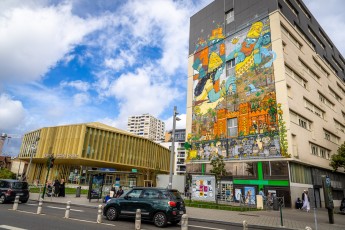 Mr Poes et Jo Ber - L'épopée de Gilgamesh - La création d'Enkidu - Rue Jules Michelet - Colombes (92)