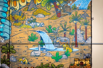 Mr Poes et Jo Ber - L'épopée de Gilgamesh - La création d'Enkidu - Rue Jules Michelet - Colombes (92)