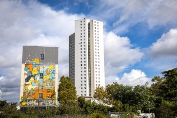 Mr Poes et Jo Ber - L'épopée de Gilgamesh - La création d'Enkidu - Rue Jules Michelet - Colombes (92)