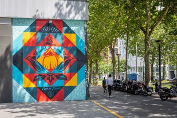 Shepard Fairey - Swan song - Galerie Itinerrance - Juillet 2024