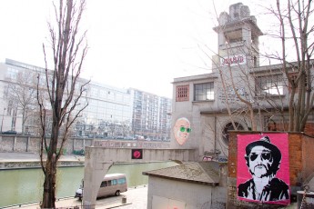 MBW, Sich et Space Invader sur les quais du Canal St Martin 10è - Février 2007