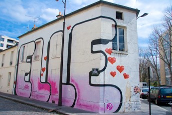 Mr A - Love Graffiti - rue Victor Galland 15è - Elle - Avril 2006
