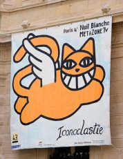 Mr Chat - Iconoclastie à la mairie du IVè à l'occasion de la Nuit Blanche 2007 - Octobre 2007