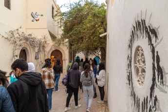 Invader & David de la Mano - Djerbahood - Erriadh - Djerba, Tunisie