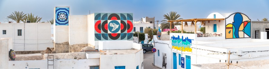 Shepard Fairey - Dove - Djerbahood - Erriadh - Djerba, Tunisie
