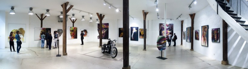 Expo de Hopare pour la galerie 42b à l'Espace Léon, rue Léon Frot 11è - Mai 2015