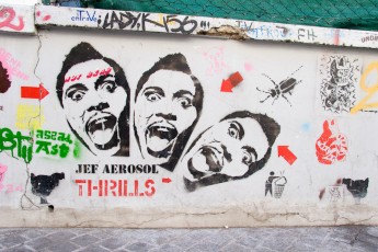 Jef Aérosol - Thrills - Rue du Plaisir - Saint Ouen - Septembre 2006