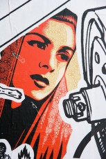 Le M.U.R. N°009 - Shepard Fairey et WK Interact - Rue Oberkampf 11èEntre le 19 mai et le 02 juin 2007