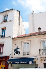 Jef Aérosol - Rue de la Buttes aux Cailles 13è - L'accordéoniste - Juin 2010