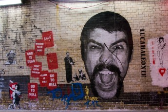 Eelus et Lucamaleonte - Leake Street pour le London Cans Festival - Juin 2008