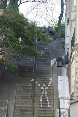 Jérôme Mesnager - Escalier rue Lepic 18è - Janvier 2005