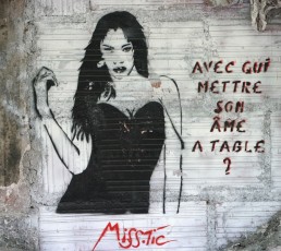 MissTic - Avec qui mettre son âme à table - Rue Censier 05è - Septembre 2003