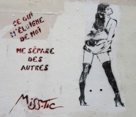 MissTic - Ce qui m'éloigne de moi me sépare des autres - Rue Alphand 13è - Mars 2004