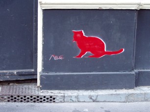 MissTic - Le chat rouge - rue Mirbel 05è - Juin 2001