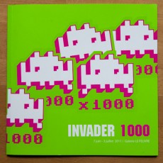 Invader 1000 A l'occasion de l'exposition du 7 juin au 3 juillet 2011 à la Générale et à la galerie Le Feuvre. Sur le récapitulatif des mille spécimens, j'ai contribué pour une vingtaine de photos.